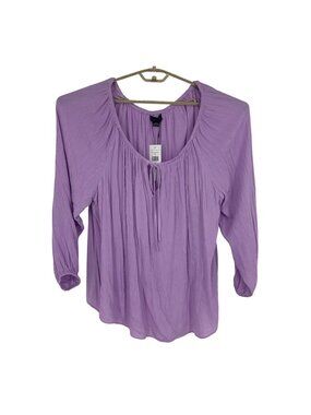 Sanctuary Tie Ballet Neck Long Sleeve Blouse Size 2X